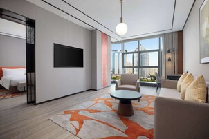 豪華套房, 1 張特大雙人床 | 客廳