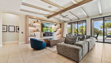 Smart TV, video games, foosball