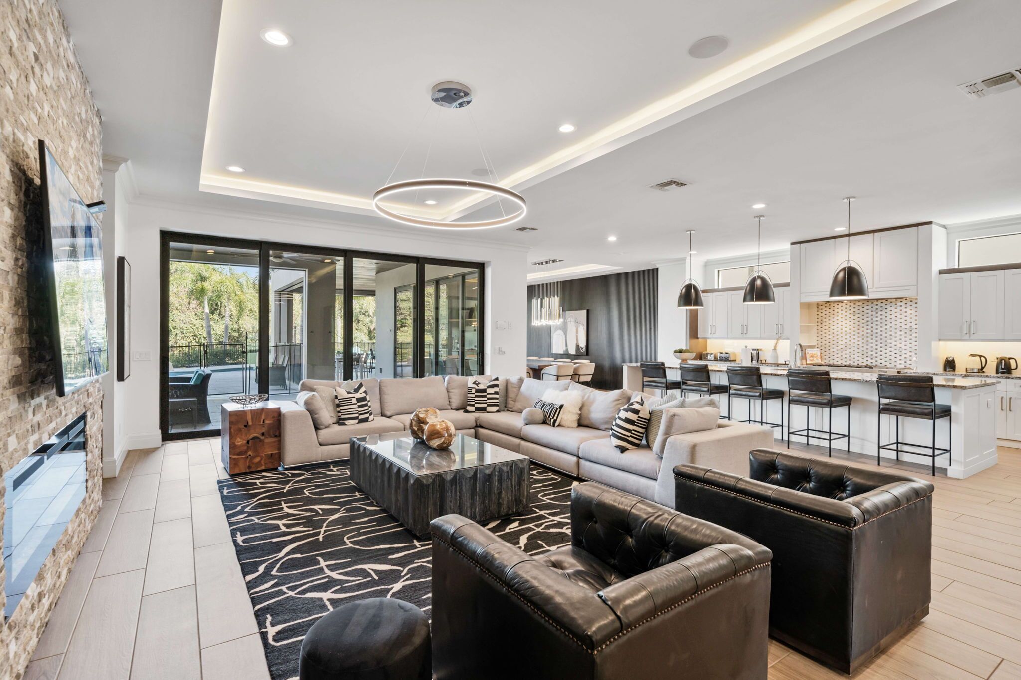 Smart TV, video games, foosball, table tennis