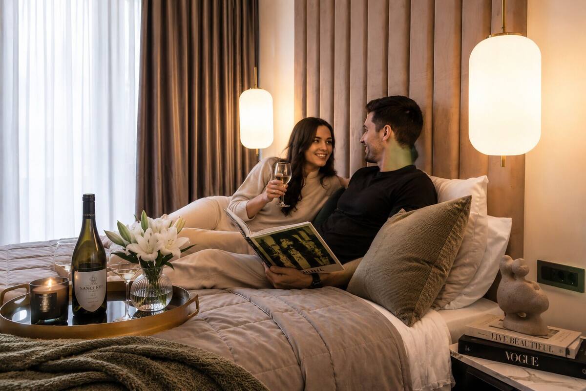 Deluxe Double Room | Premium bedding, down comforters, memory foam beds, desk