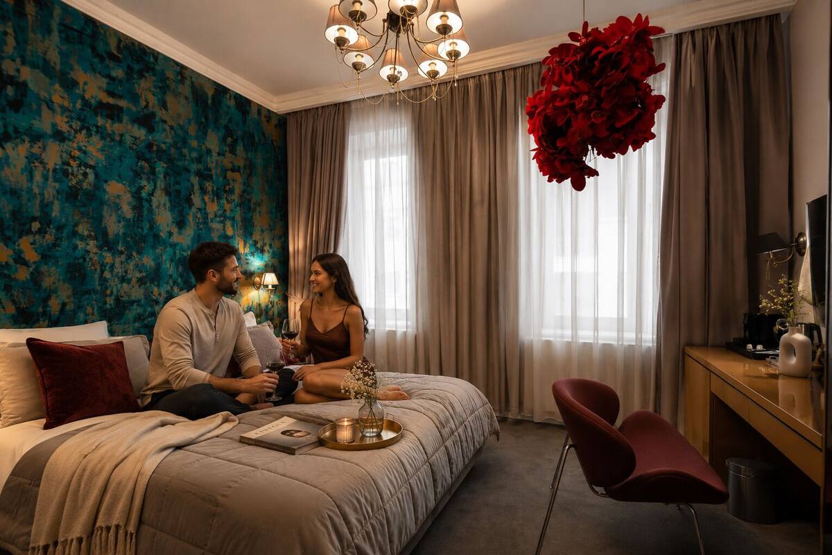 Deluxe Double Room | Premium bedding, down comforters, memory foam beds, desk