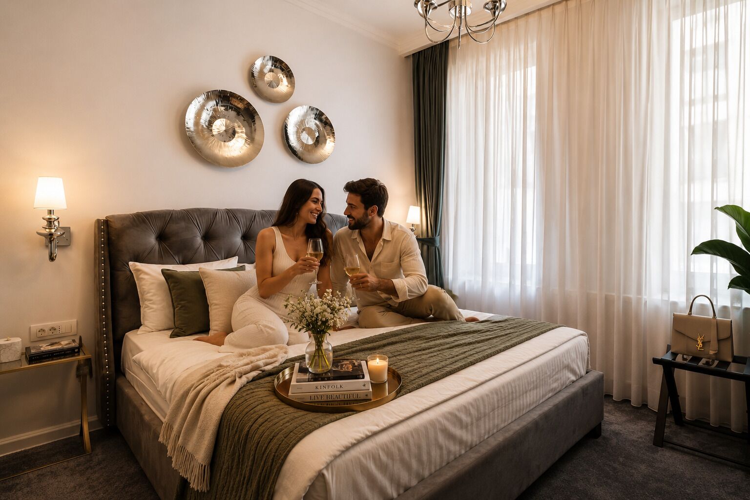 Deluxe Double Room | Premium bedding, down comforters, memory foam beds, desk
