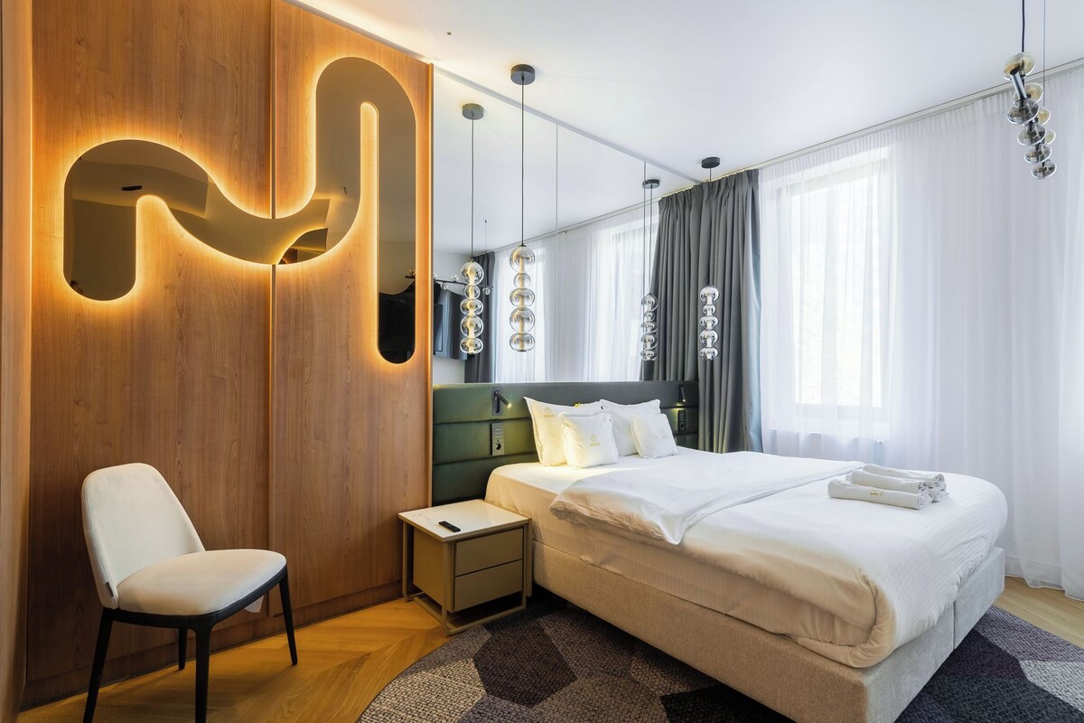 Deluxe Double Room | Premium bedding, down comforters, memory foam beds, desk