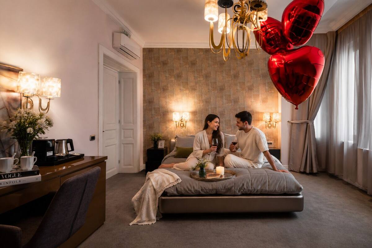 Deluxe Double Room | Premium bedding, down comforters, memory foam beds, desk