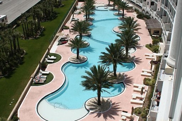 Our view to the Lagoon Pool