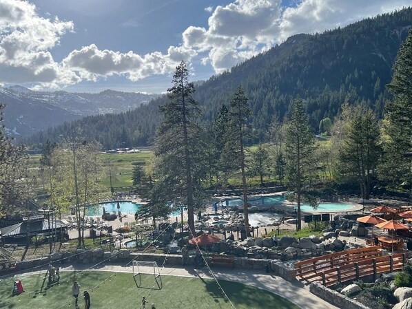 Blick von der Unterkunft