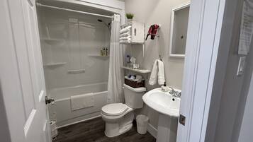 Hair dryer, towels
