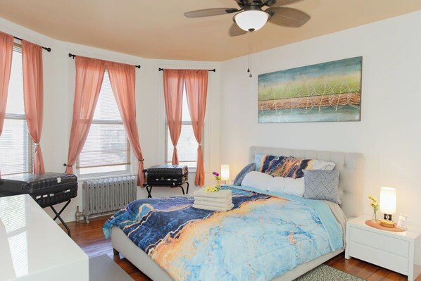 2 habitaciones, tabla de planchar con plancha y wifi gratis 