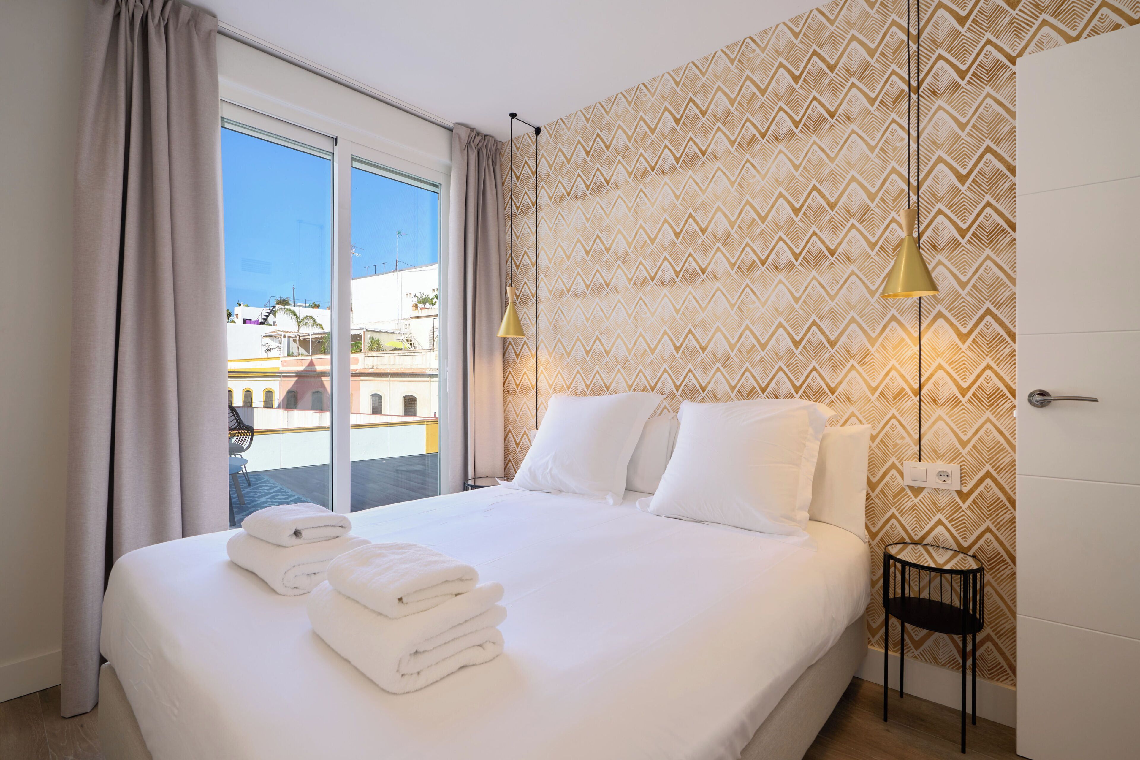 Panoramic Apartment, Terrace | Premium bedding, individually decorated, laptop workspace, soundproofing