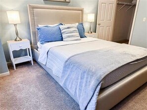 2 bedrooms, iron/ironing board, travel crib, WiFi