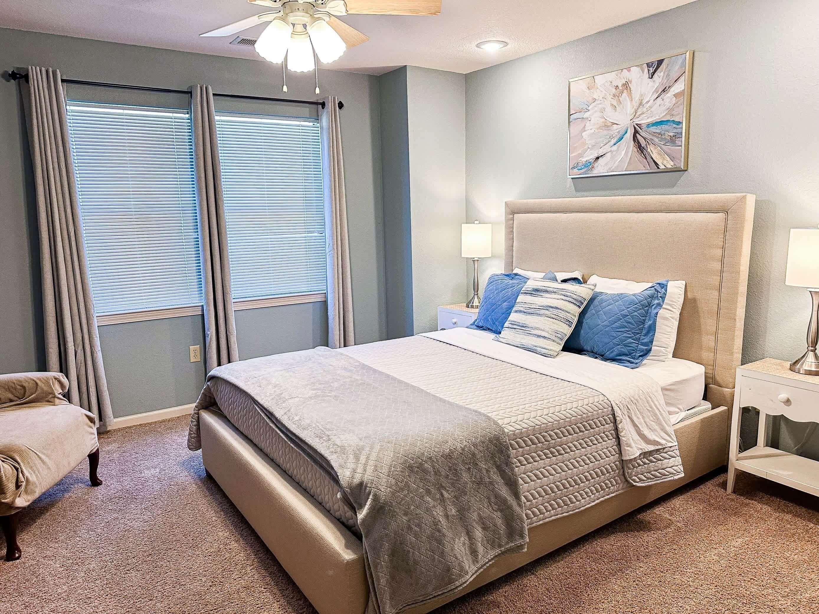 2 bedrooms, iron/ironing board, travel cot, WiFi