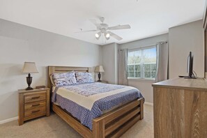 2 bedrooms, iron/ironing board, travel cot, WiFi