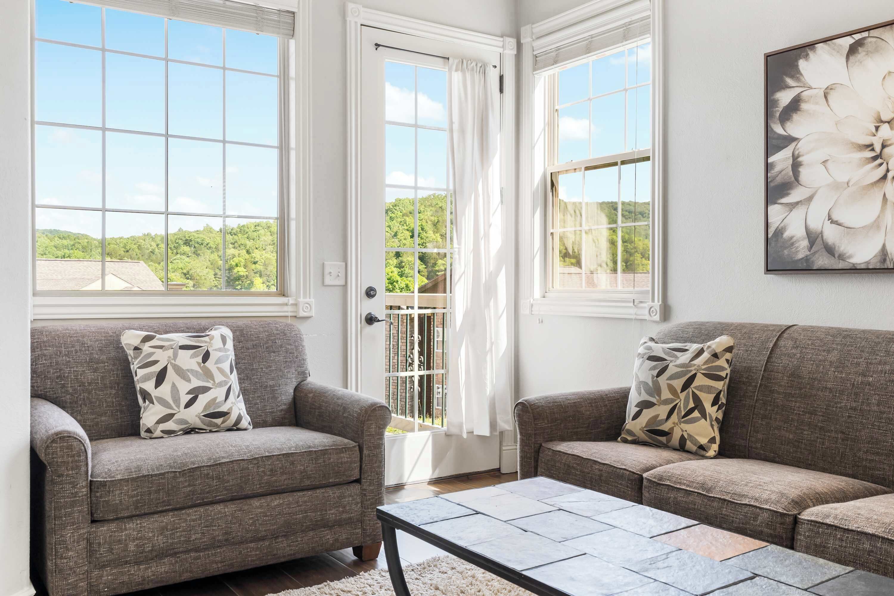 TV, fireplace, DVD player, offices