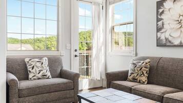 TV, fireplace, DVD player, offices