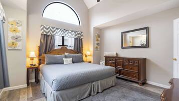 4 bedrooms, iron/ironing board, travel crib, WiFi
