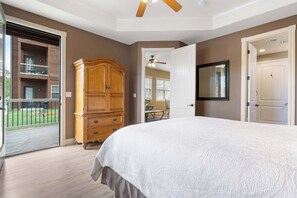 2 bedrooms, iron/ironing board, travel crib, WiFi