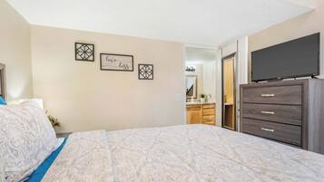 2 bedrooms, iron/ironing board, travel crib, WiFi