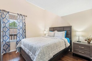2 bedrooms, iron/ironing board, travel crib, WiFi