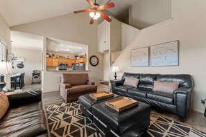 TV, DVD player, offices
