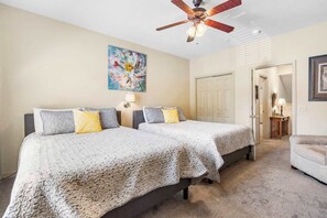 3 bedrooms, iron/ironing board, travel cot, WiFi