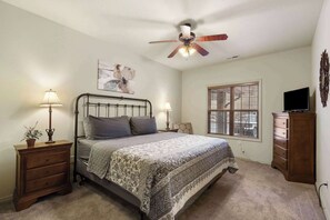 3 bedrooms, iron/ironing board, travel cot, WiFi