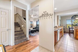 TV, fireplace, DVD player, offices