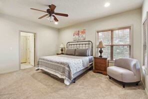 3 bedrooms, iron/ironing board, travel cot, WiFi