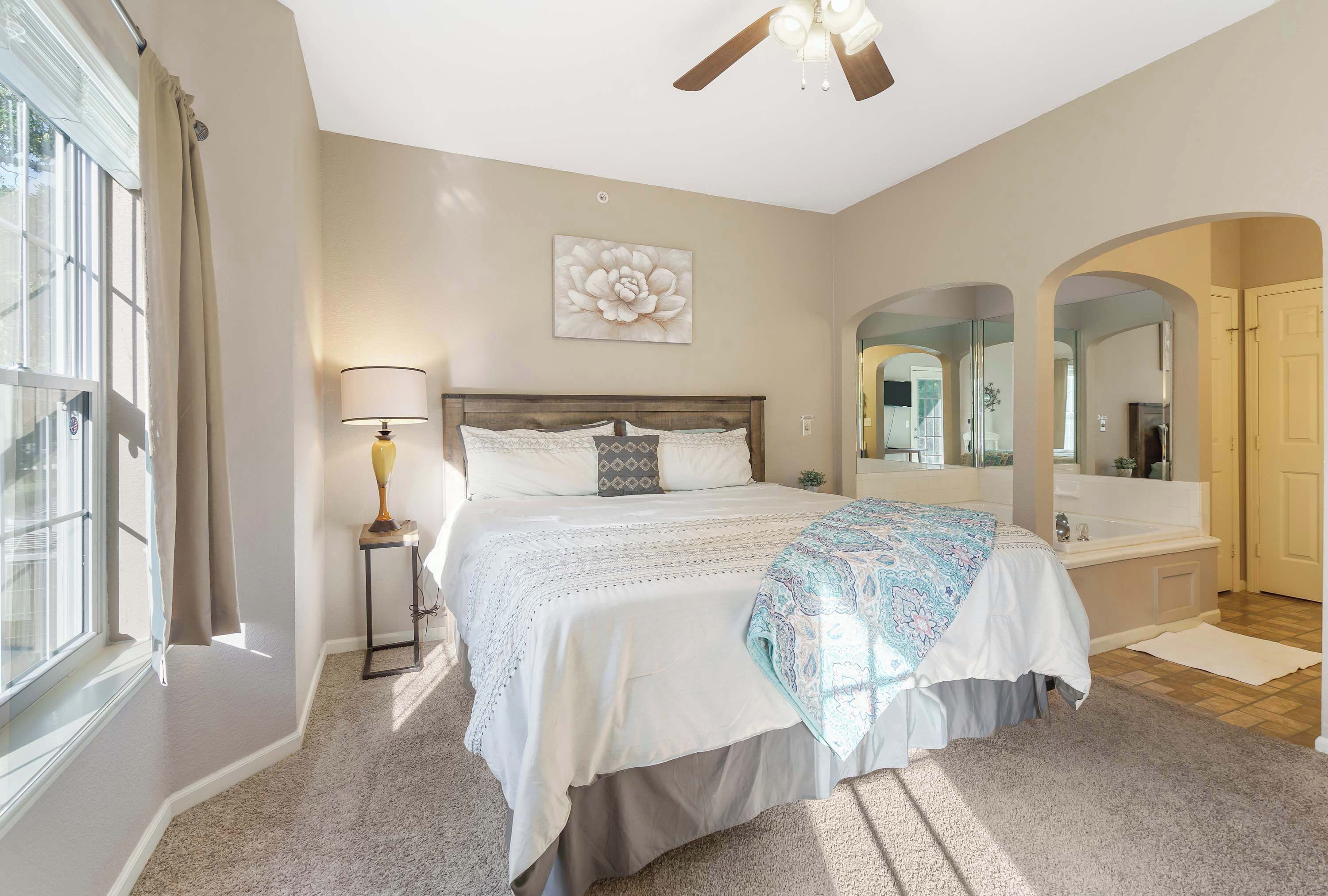 2 bedrooms, iron/ironing board, travel crib, WiFi