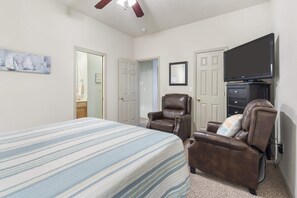 2 habitaciones, tabla de planchar con plancha, cuna de viaje y wifi 