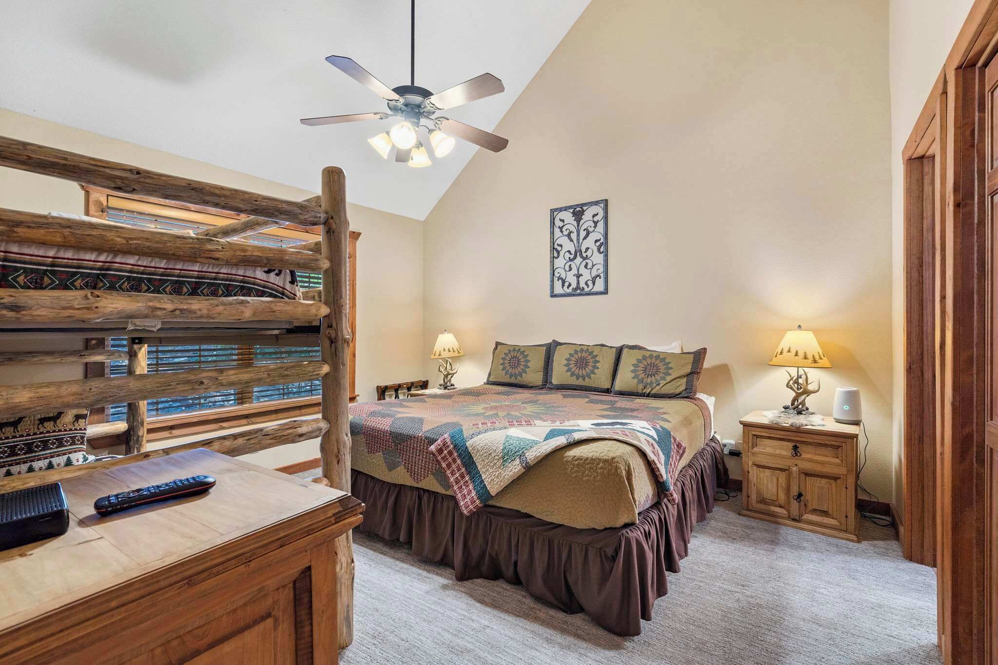 2 bedrooms, iron/ironing board, travel crib, WiFi