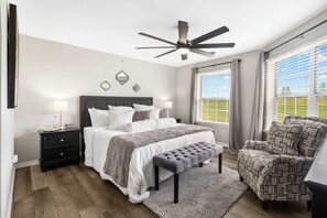 2 bedrooms, iron/ironing board, travel crib, WiFi