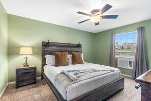 2 bedrooms, iron/ironing board, travel crib, WiFi
