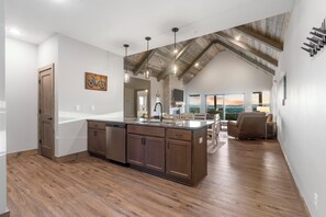 The sophisticated kitchen offers ample space & all the comforts of home - Two Pines – Endless Views and Attractions! (Branson)