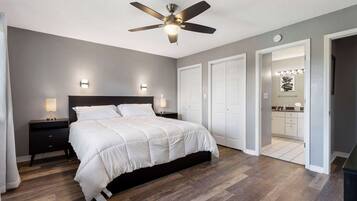 2 bedrooms, iron/ironing board, travel crib, WiFi