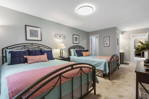 2 bedrooms, iron/ironing board, travel cot, WiFi