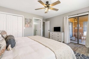 2 bedrooms, iron/ironing board, travel crib, WiFi