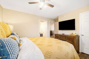 2 bedrooms, iron/ironing board, travel cot, WiFi