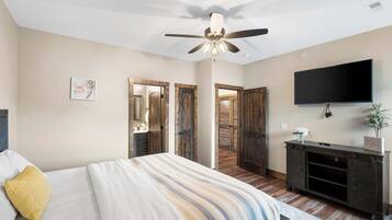 5 bedrooms, iron/ironing board, travel cot, WiFi