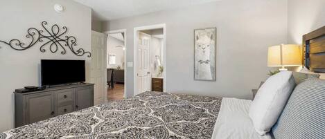 4 bedrooms, iron/ironing board, travel crib, WiFi