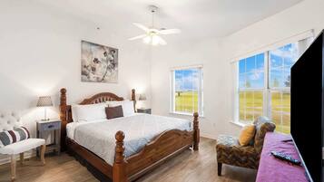 2 bedrooms, iron/ironing board, travel crib, WiFi