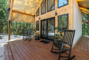 Relaxing outdoor rocking chairs