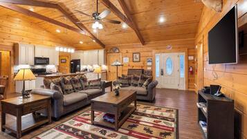 TV, fireplace, DVD player