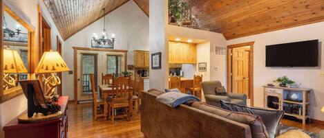 تلفزيون، مدفأة، مشغل دي في دي، مكتب