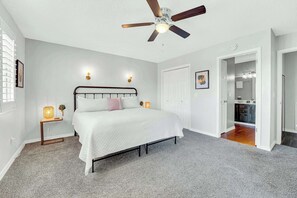 2 bedrooms, iron/ironing board, travel crib, WiFi