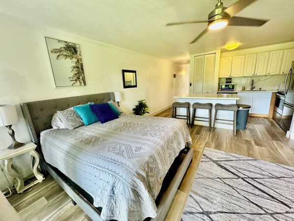 2 chambres, fer et planche à repasser, Wi-Fi, draps fournis