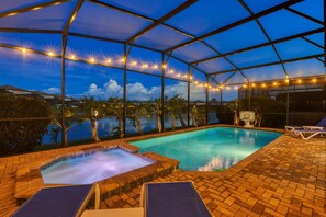 A heated pool