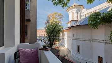 Comfort-íbúð - 1 meðalstórt tvíbreitt rúm - reyklaust - svalir | Verönd/útipallur