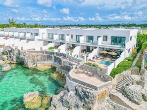 Exterior - 3 BR Oceanfront Beach House with Private Pool Gated Community Staircase to Ocean (Nassau)