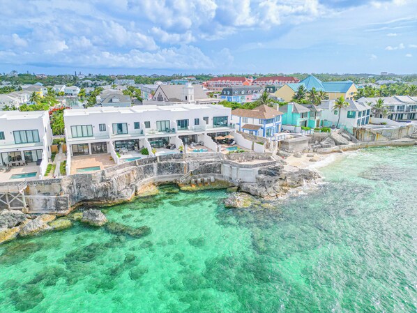 Exterior - 3 BR Oceanfront Beach House with Private Pool Gated Community Staircase to Ocean (Nassau)