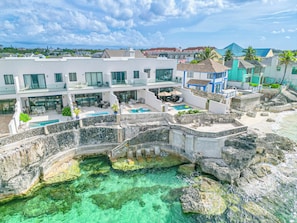 Exterior - 3 BR Oceanfront Beach House with Private Pool Gated Community Staircase to Ocean (Nassau)
